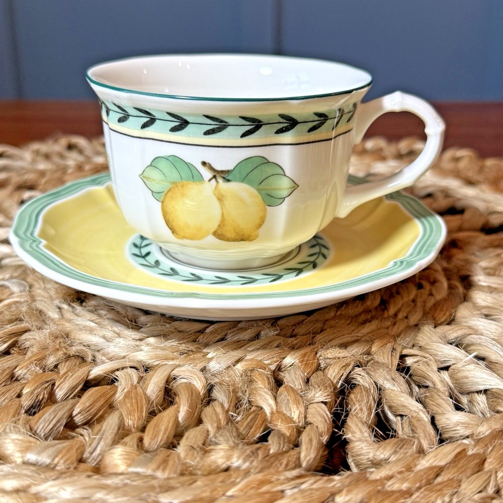 Villeroy & Boch French Garden Fleurence -Country Collection- Flat Cup & Saucer
